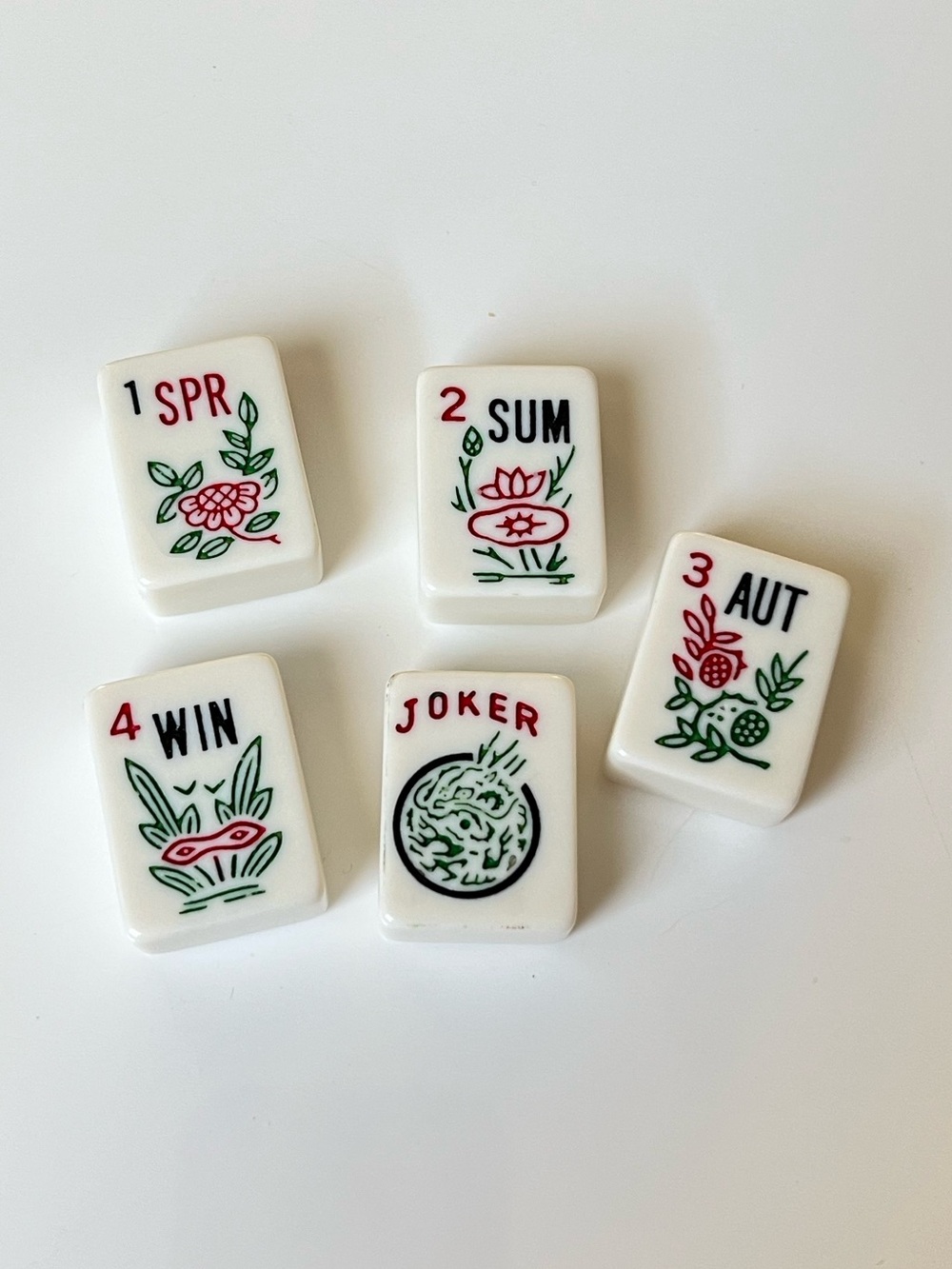 Vintage Mahjong Tiles